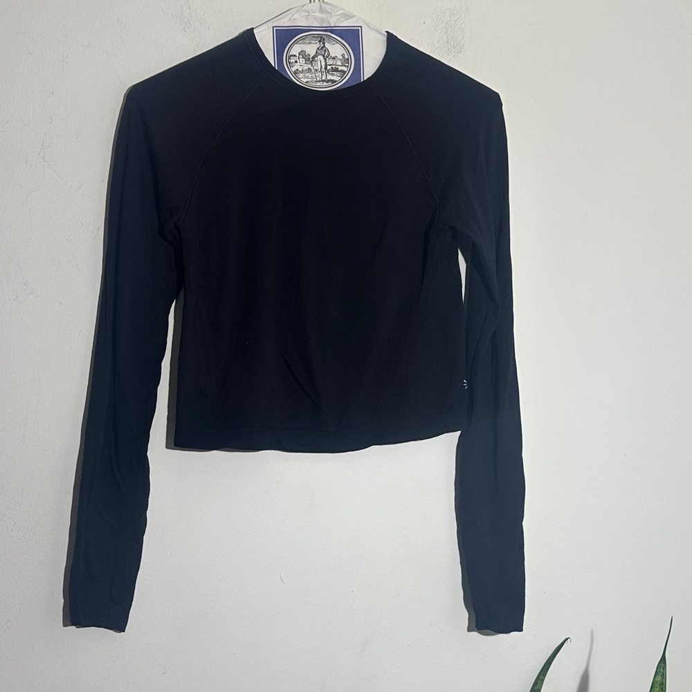 Classic Black Long Sleeve Women's Top